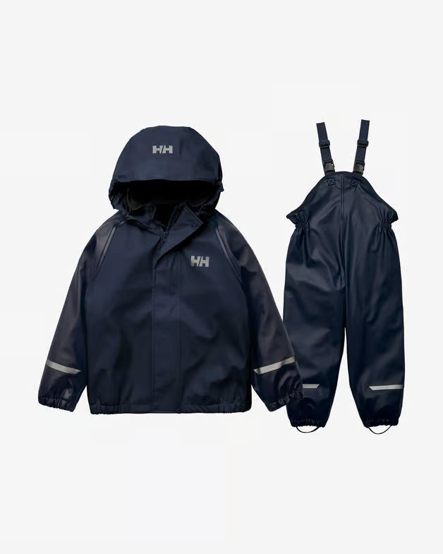 Helly Hansen Kids’ Bergen Fleece-Lined Rain Set 2.0 Regnsæt Børn - 597 Navy