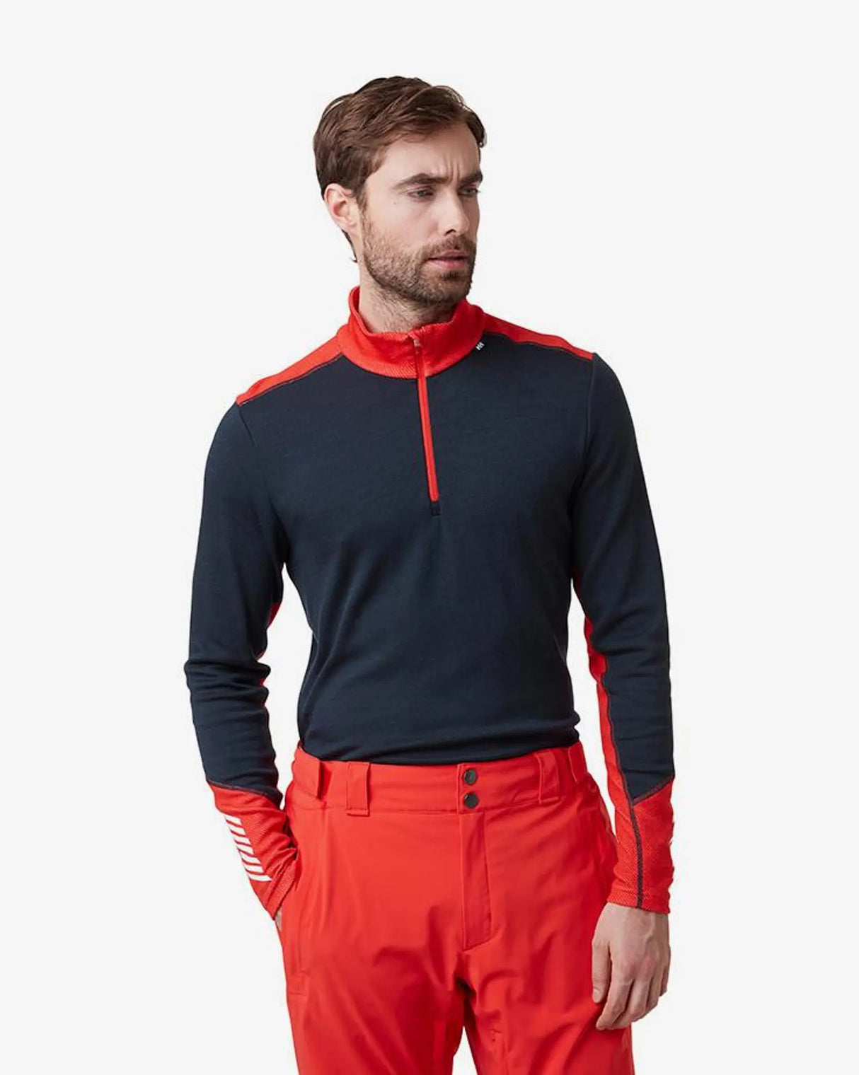 Helly Hansen Men's LIFA® Merino Midweight Half-zip Base Layer Skiundertrøje Herre - Navy