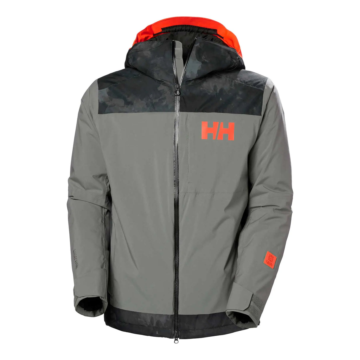 Helly Hansen Men's Powdreamer 2.0 / Sogn Skisæt Herre - Concrete / Neon Orange