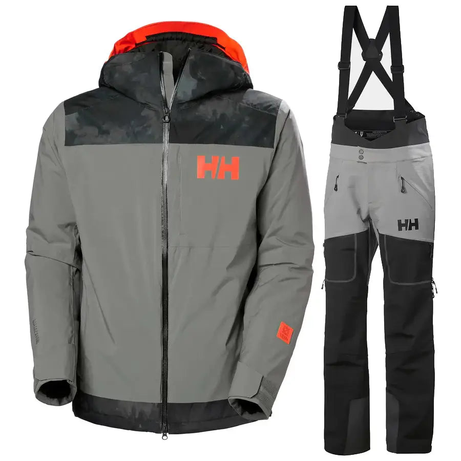 Helly Hansen Men's Powdreamer & Odin Skisæt Herre - Concrete