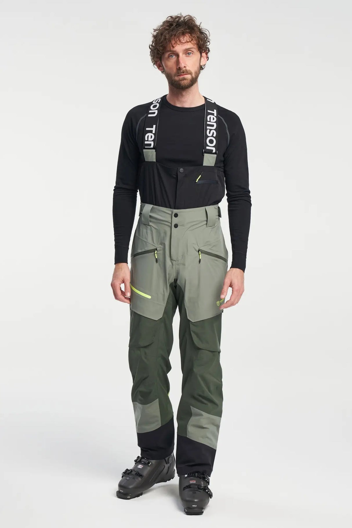 Tenson Touring Shell Pant Men Skibukser Herre - Dark Green - Dark Green