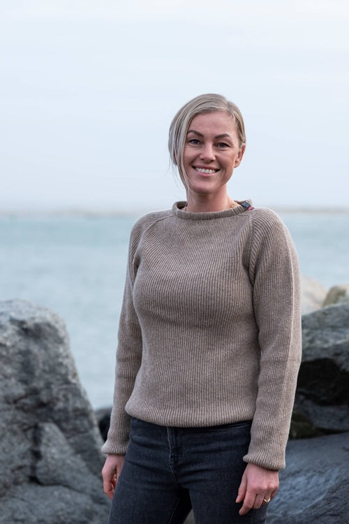 Woolwear Jurmo Striktrøje Dame / Herre - Beige - Beige