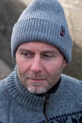 Woolwear Jurmo Strikhue - Lysegrå - Lysegrå One-size