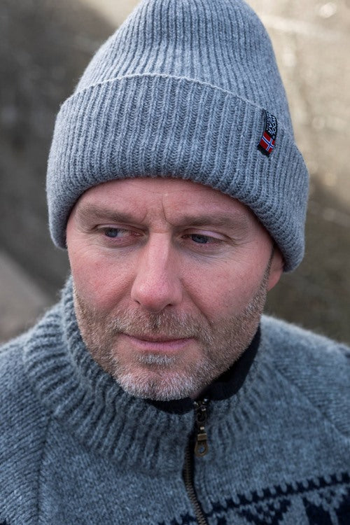 Woolwear Jurmo Strikhue - Lysegrå - Lysegrå One-size