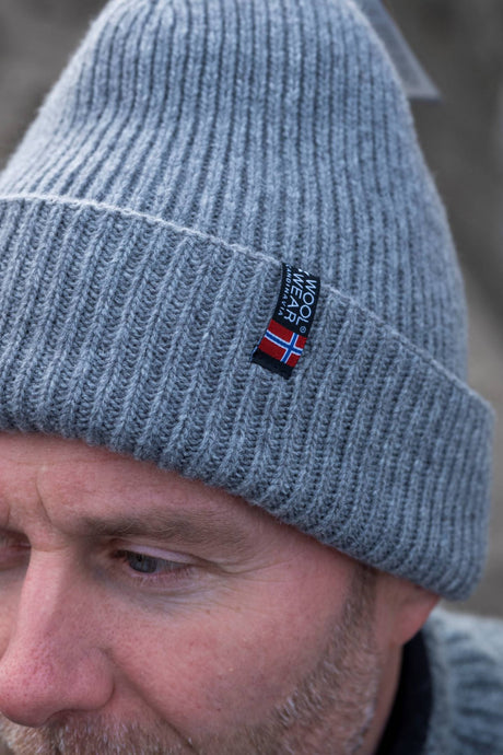 Woolwear Jurmo Strikhue - Lysegrå -