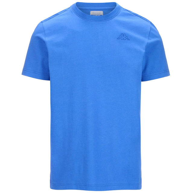 Kappa Logo Cafers T-shirt Herre - Blue Malibu -