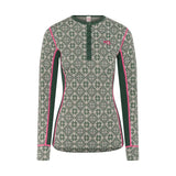 Kari Traa Rose Long Sleeve High Waist Skiundertøj Sæt Dame - Thyme Green