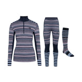 Kari Traa Åkle Half Zip Skiundertøj Sæt & Skisokker - Royal - XL