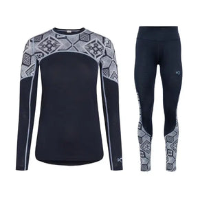 Kari Traa Eloise Long Sleeve Skiundertøj Sæt Dame - Royal - XL