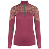 Kari Traa Eloise Half Zip Skiundertøj Sæt Dame - Plum -