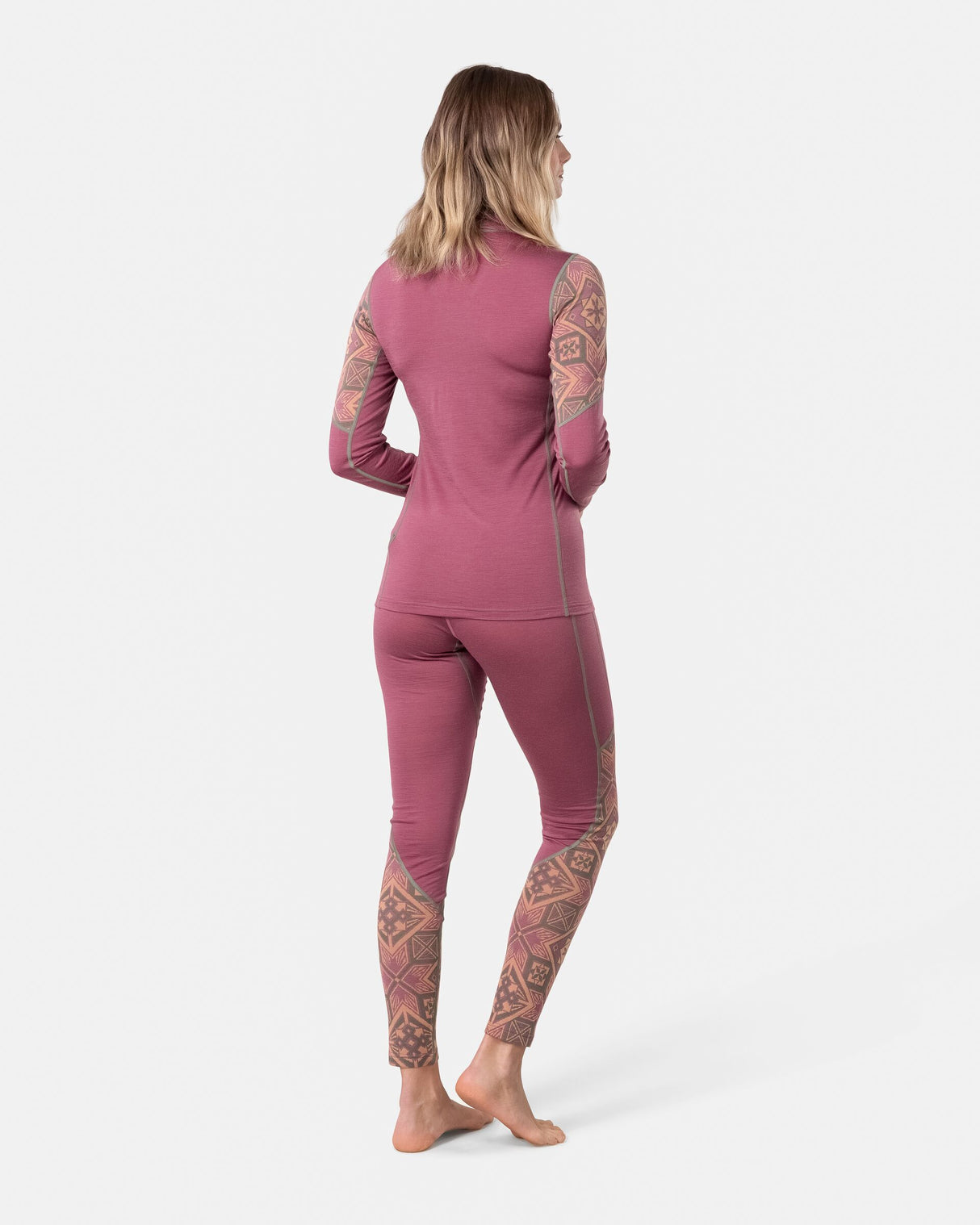 Kari Traa Eloise Half Zip Skiundertøj Sæt Dame - Plum -