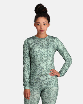 Kari Traa Fryd Long Sleeve Baselayer Skiundertrøje Dame - Sage - Sage
