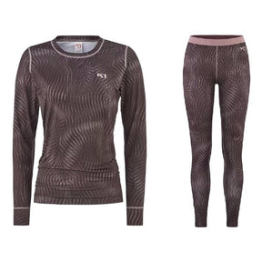 Kari Traa Fryd Baselayer Skiundertøj Sæt Dame - Recycled Syrup - XL