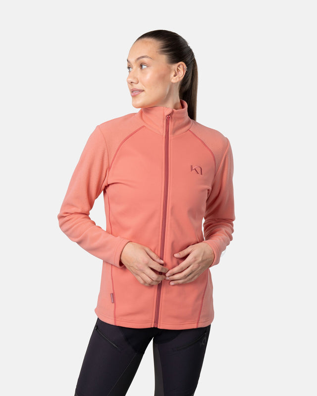 Kari Traa Kari Full-Zip Fleecejakke Dame - Peach -