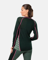 Kari Traa Lekker Long Sleeve Skiundertrøje Dame - Pine Green -