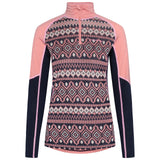 Kari Traa Malia Half-Zip Skiundertrøje Dame - Pastel Dusty Pink -