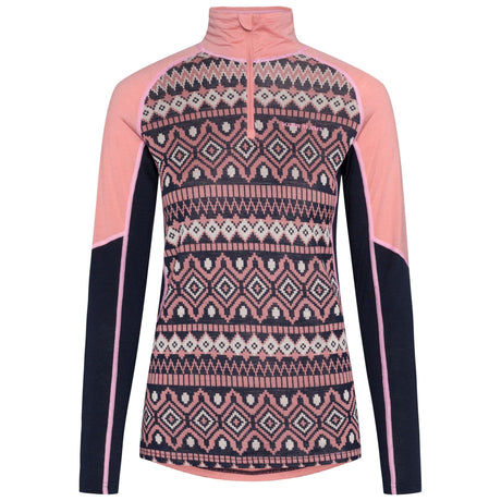 Kari Traa Malia Half-Zip Skiundertrøje Dame - Pastel Dusty Pink