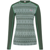 Kari Traa Mina Long Sleeve Skiundertøj Sæt Dame - Thyme Green -
