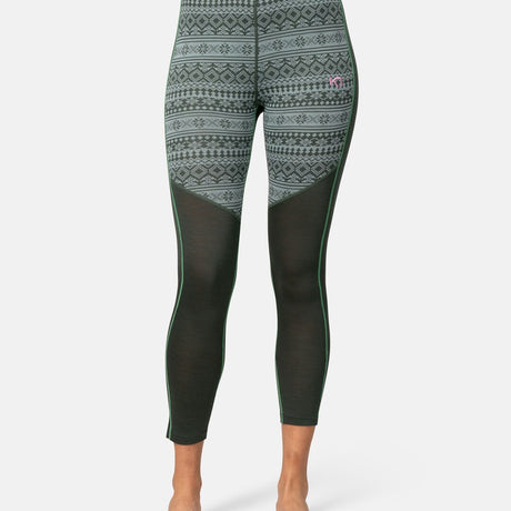 Kari Traa Mina Long Sleeve Skiundertøj Sæt Dame - Thyme Green -