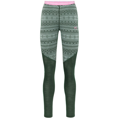 Kari Traa Mina Long Sleeve Skiundertøj Sæt Dame - Thyme Green -