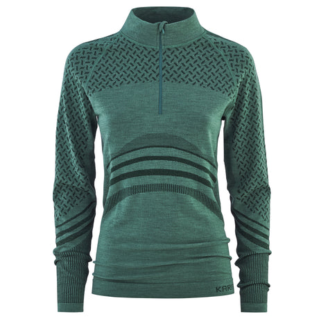 Kari Traa Oline Half Zip Skiundertøj Sæt Dame - Murk Green -