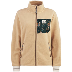 Kari Traa Røthe Midlayer Fleecetrøje Dame - Printed Oat - Printed Oat