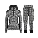 Kari Traa Rose Hoodie & Capri High Waist Skiundertøj Sæt Dame - Black