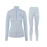 Kari Traa Rose Half Zip High Waist Skiundertøj Sæt Dame - Wave