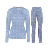 Kari Traa Rose Long Sleeve High Waist Skiundertøj Sæt Dame - Iris - XXL