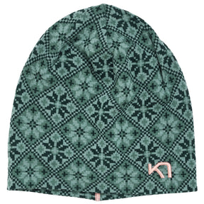 Kari Traa Rose Beanie Strikhue Dame - Murk Green - Murk Green One-size