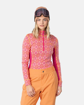 Kari Traa Rose Half Zip Skiundertrøje Dame - Berry Pink - Berry Pink