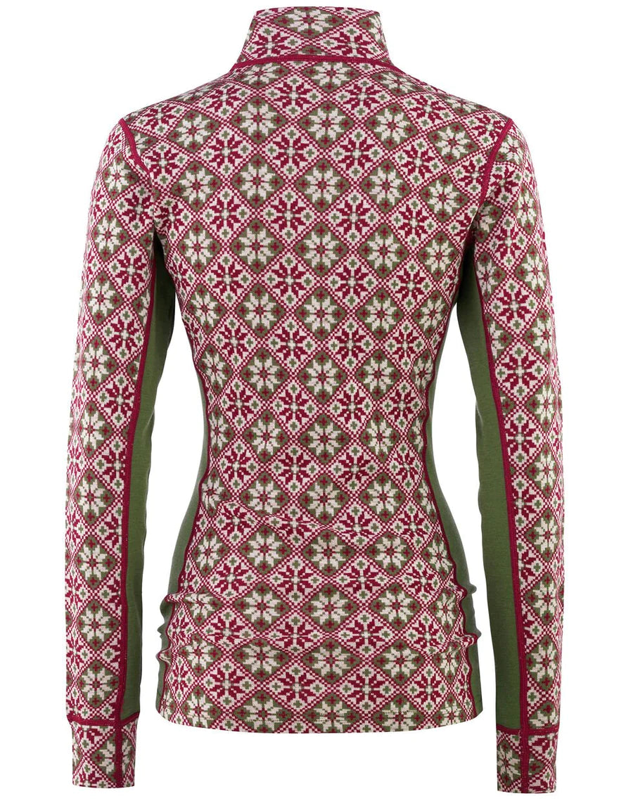 Kari Traa Rose Half Zip High Waist Skiundertøj Sæt Dame - Tweed