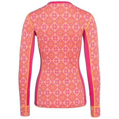 Kari Traa Rose Long Sleeve & Capri Skiundertøj Sæt Dame - Berry Pink -