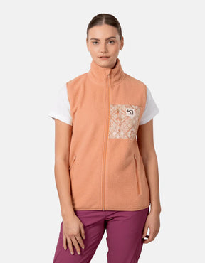 Kari Traa Røthe Fleece Vest Dame - Cork - Cork