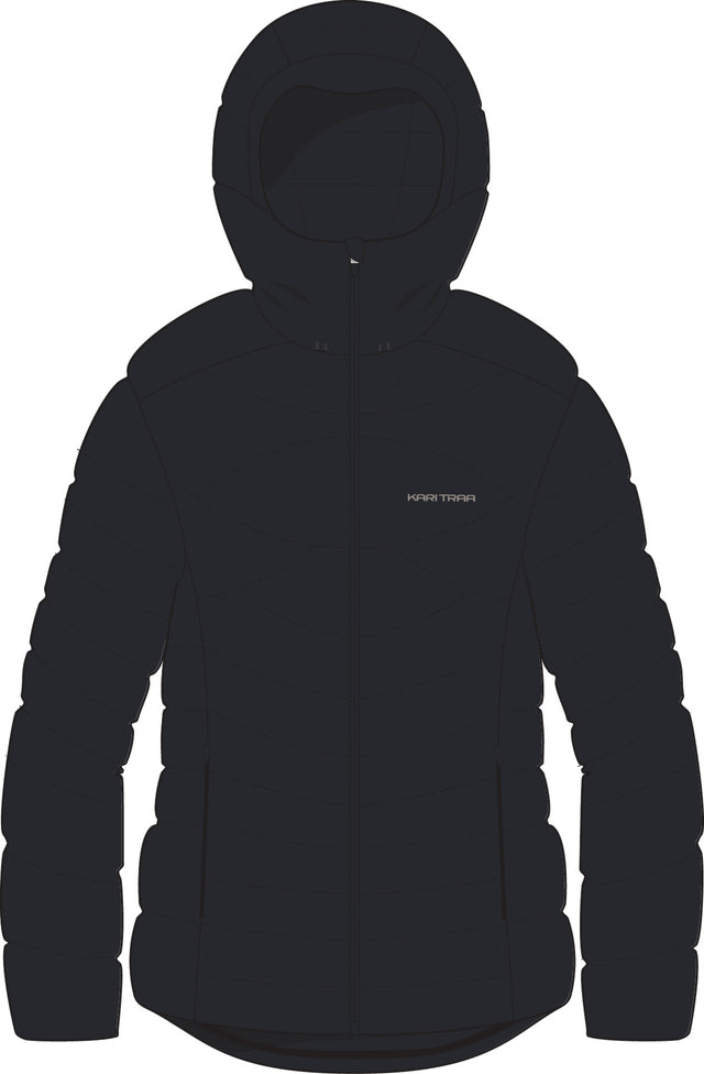 Kari Traa Sanne Midlayer Jacket Dunjakke Dame - Black - Black