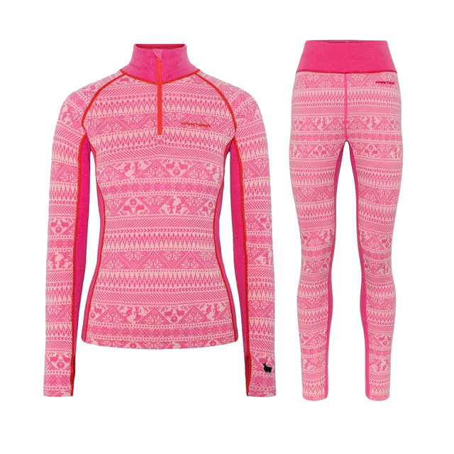 Kari Traa Tale Half Zip Skiundertøj Sæt Dame - Spink - XL