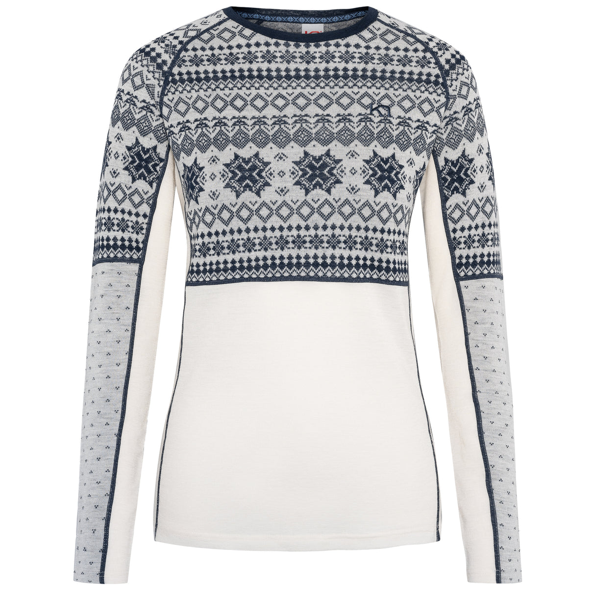 Kari Traa Vilma Long Sleeve Skiundertrøje Dame - Natural White