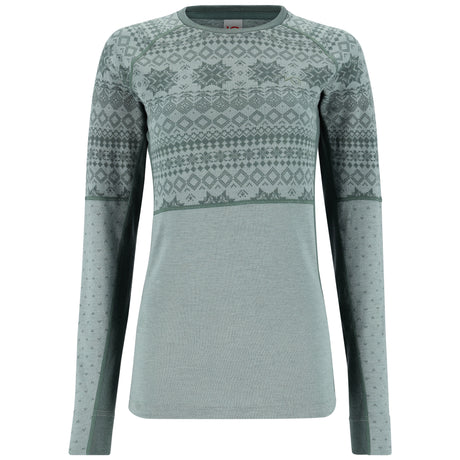 Kari Traa Vilma Long Sleeve Skiundertrøje Dame - Sage Green