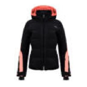Kjus Women's Capture Jacket Skijakke Dame - Black/Paradise - Black Paradise