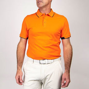 Kjus Men's Stan Polo S/S Polo T-shirt Herre - Orange - Orange