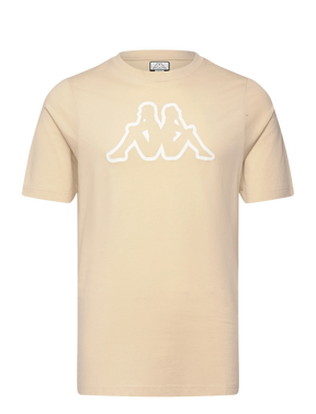 Kappa Logo Korpo Cromen Herre T-shirt - Beige Fog - Beige Fog