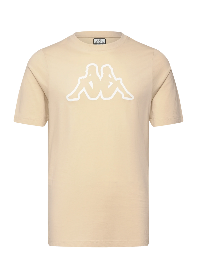 Kappa Logo Korpo Cromen Herre T-shirt - Beige Fog - Beige Fog