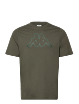 Kappa Logo Korpo Cromen Herre T-shirt - Green Blackish - Green Blackish