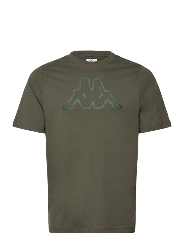 Kappa Logo Korpo Cromen Herre T-shirt - Green Blackish - Green Blackish