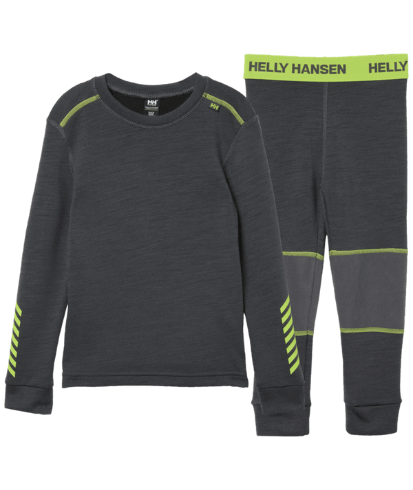 Helly Hansen Kids' LIFA® Merino Wool Base Layer Set Skiundertøj Børn - Thunder Grey Sample