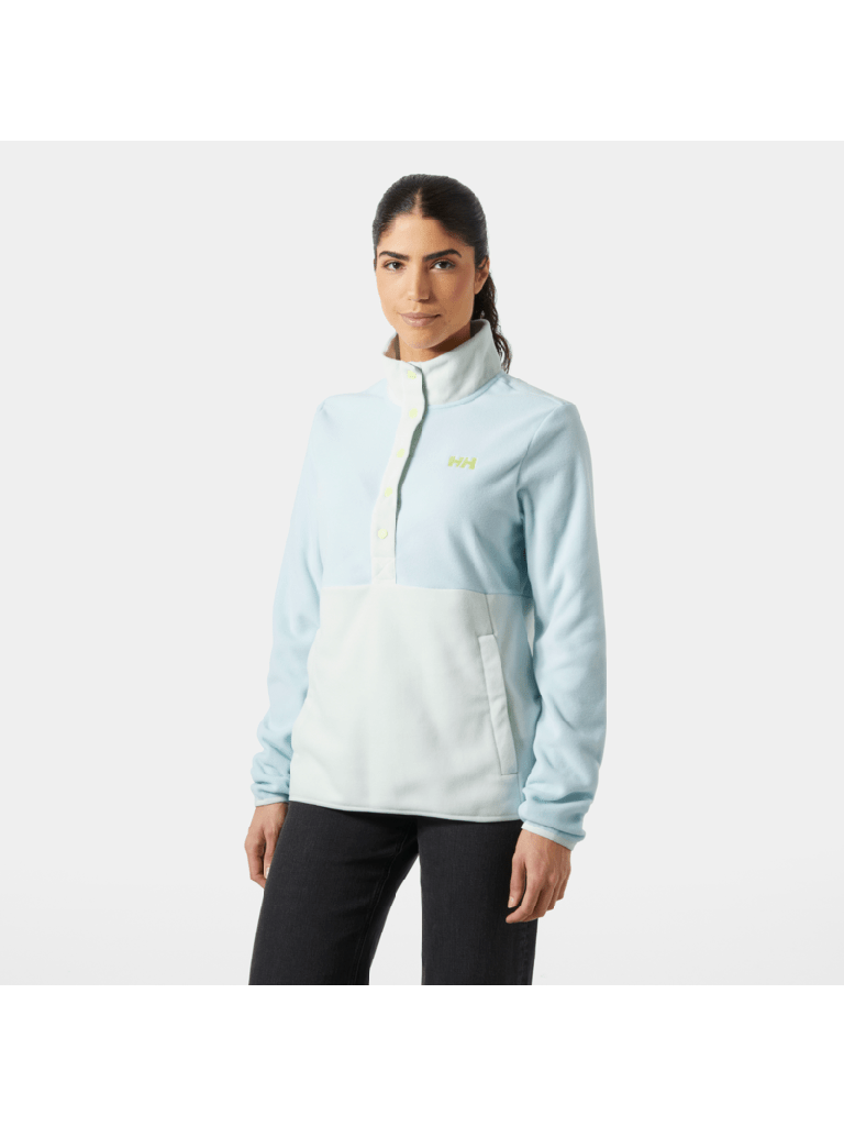 Helly Hansen Women's Daybreaker Snap Pullover Fleecetrøje Dame - Barely Blue