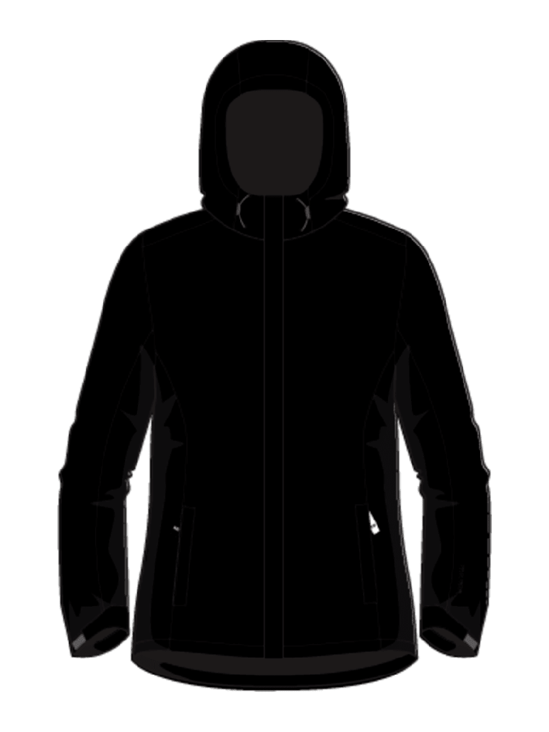 Helly Hansen Women's Seven J Plus Rain Jacket Regnjakke Dame - Black - Black