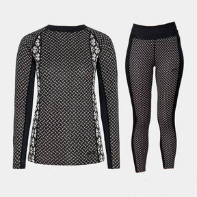 Kari Traa Lekker Long Sleeve Skiundertøj Sæt - Black - XL