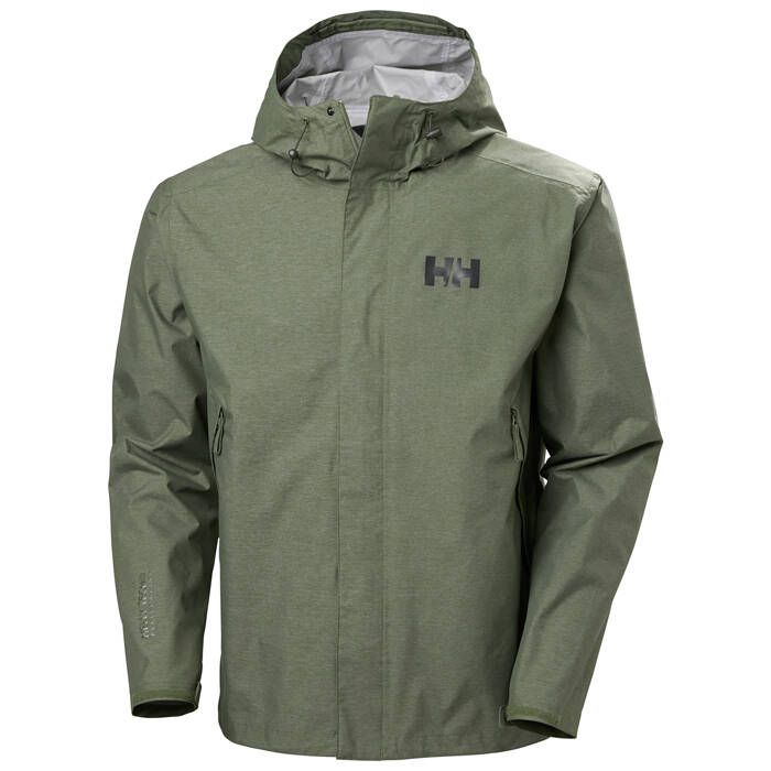 Helly Hansen Men's Nari 2.5 L Waterproof Jacket Regnjakke Herre - Lav - Lav Green