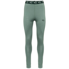 Kari Traa Klara High Waist Pant Højtaljede Skiunderbukser Dame - Murk Green - Murk Green